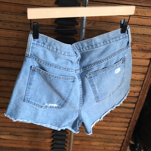 Madewell The Perfect Jean Distressed Denim Shorts 100% Cotton - Picture 2 of 11